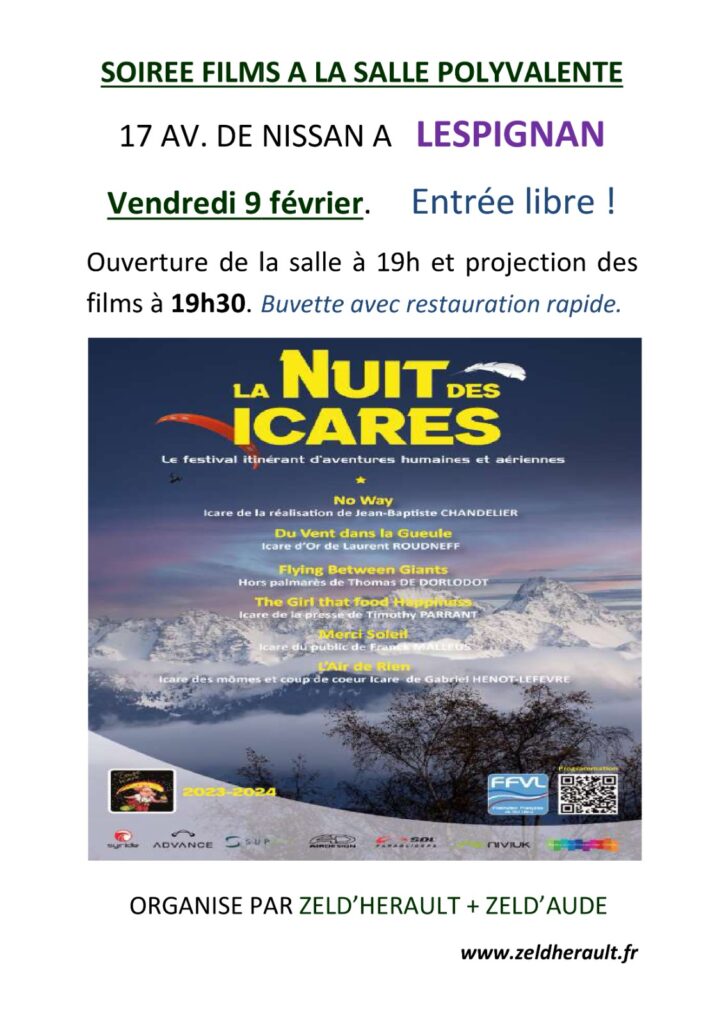 Nuit des Icares Vendredi 9 Fevrier 2024