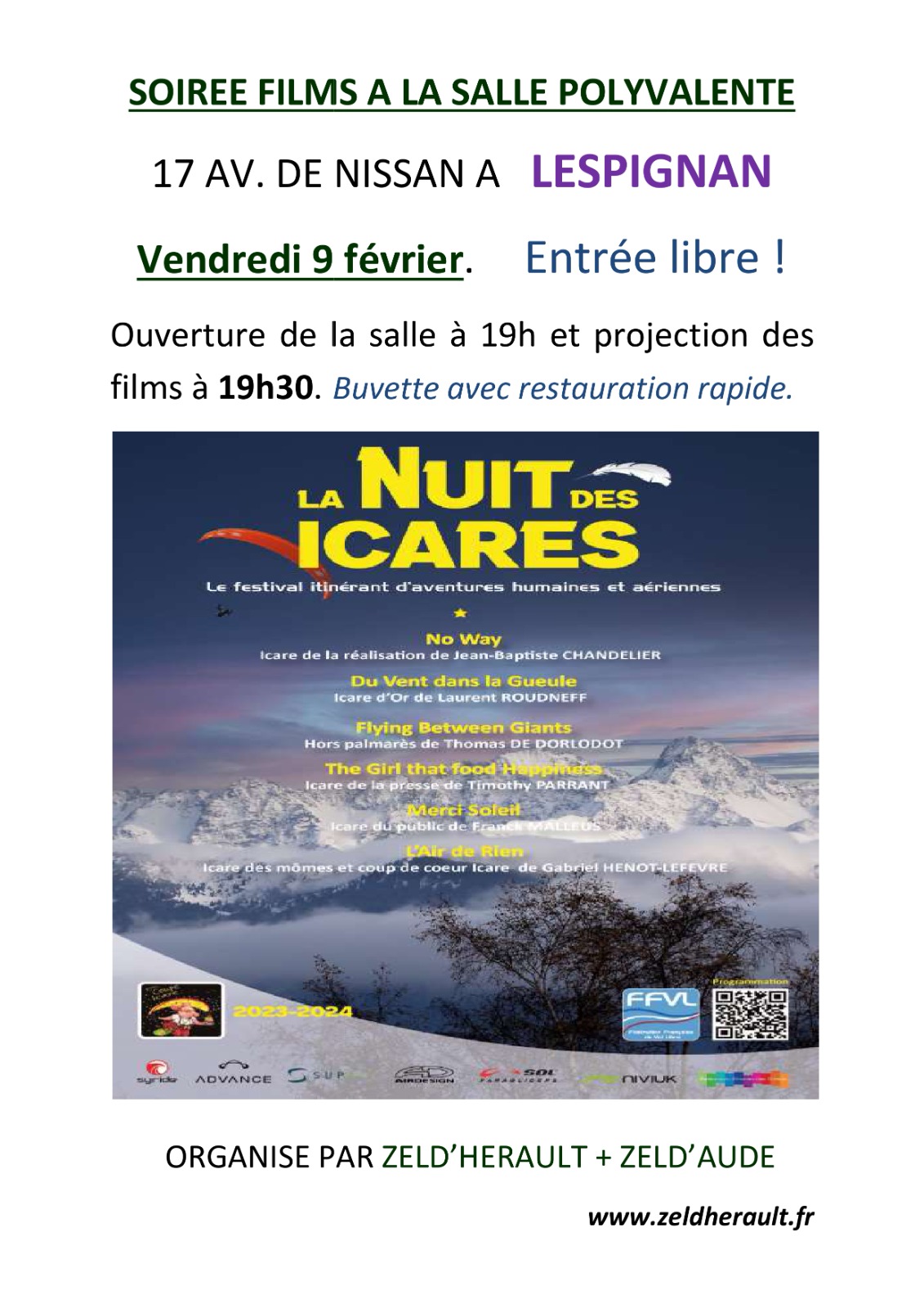 You are currently viewing Nuit des Icares Vendredi 9 Fevrier 2024